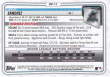 Load image into Gallery viewer, 2020 Bowman Prospects Jesus Sanchez BP-11 Miami Marlins
