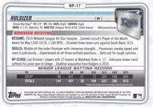 Load image into Gallery viewer, 2020 Bowman Prospects Niko Hulsizer BP-17 Tampa Bay Rays
