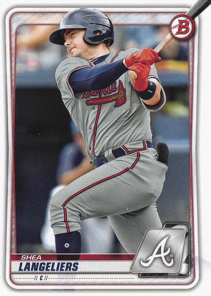 2020 Bowman Prospects Shea Langeliers BP-21 Atlanta Braves