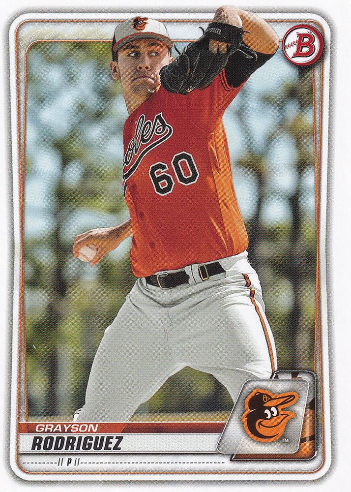 2020 Bowman Prospects Grayson Rodriguez BP-22 Baltimore Orioles