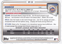 Load image into Gallery viewer, 2020 Bowman Prospects Ronny Mauricio BP-28 New York Mets
