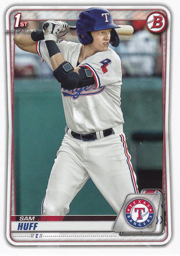 2020 Bowman Prospects Sam Huff BP-33 Texas Rangers