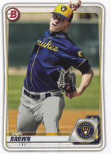 Load image into Gallery viewer, 2020 Bowman Prospects Zack Brown BP-34 Milwaukee Brewers
