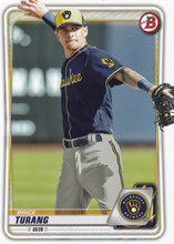 Load image into Gallery viewer, 2020 Bowman Prospects Brice Turang BP-35 Milwaukee Brewers
