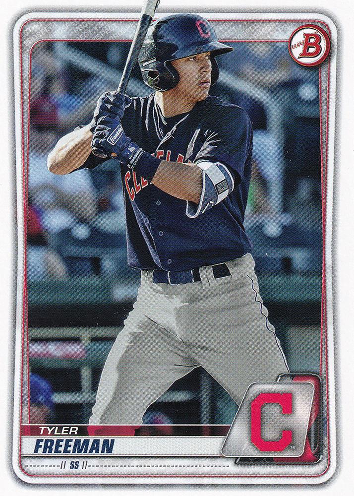 2020 Bowman Prospects Tyler Freeman BP-40 Cleveland Indians