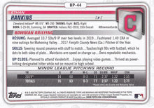 Load image into Gallery viewer, 2020 Bowman Prospects Ethan Hankins BP-44 Cleveland Indians
