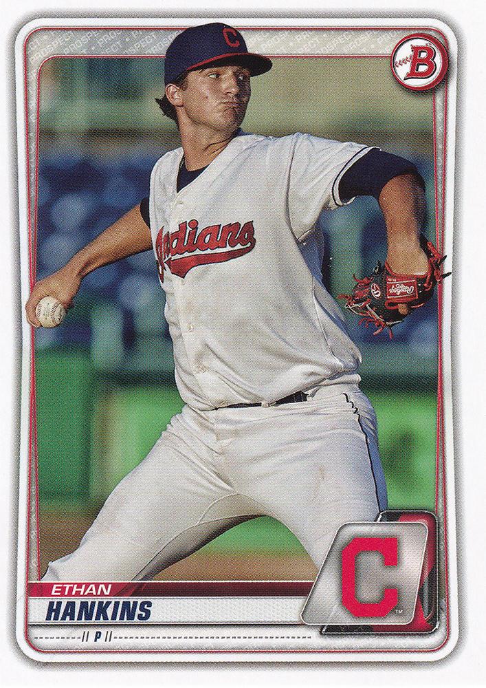 2020 Bowman Prospects Ethan Hankins BP-44 Cleveland Indians