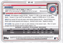 Load image into Gallery viewer, 2020 Bowman Prospects Brailyn Marquez BP-49 Chicago Cubs
