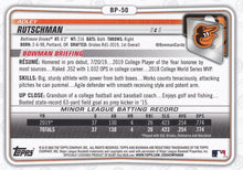 Load image into Gallery viewer, 2020 Bowman Prospects Adley Rutschman BP-50 Baltimore Orioles
