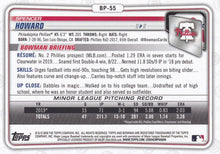 Load image into Gallery viewer, 2020 Bowman Prospects Spencer Howard BP-55 Philadelphia Phillies
