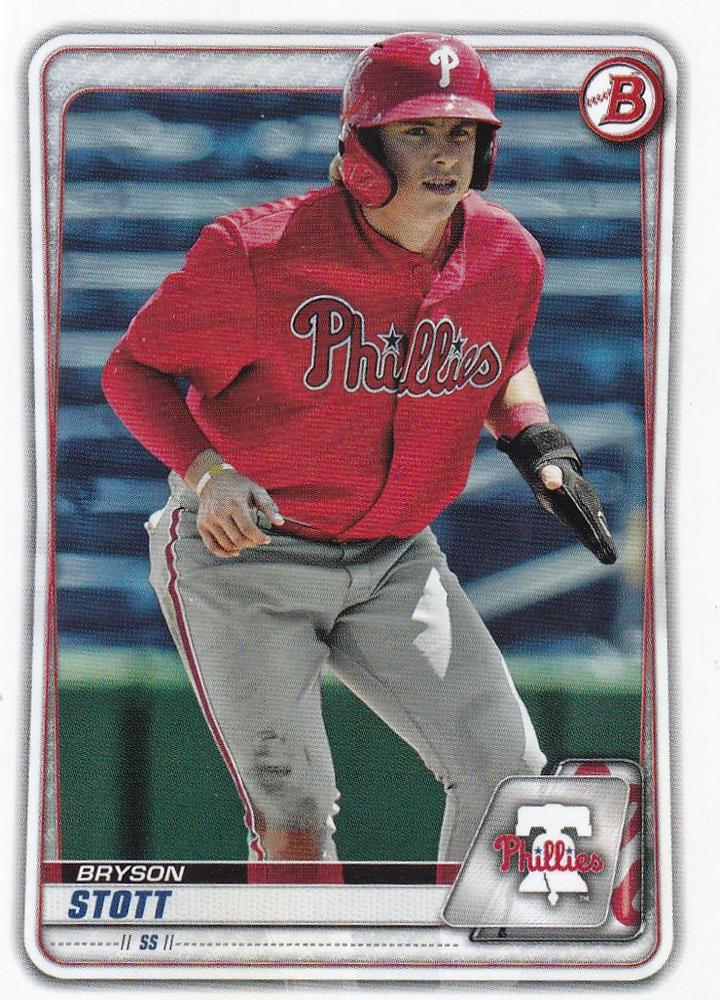 2020 Bowman Prospects Bryson Stott BP-68 Philadelphia Phillies