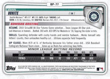 Load image into Gallery viewer, 2020 Bowman Prospects Evan White BP-77 Seattle Mariners
