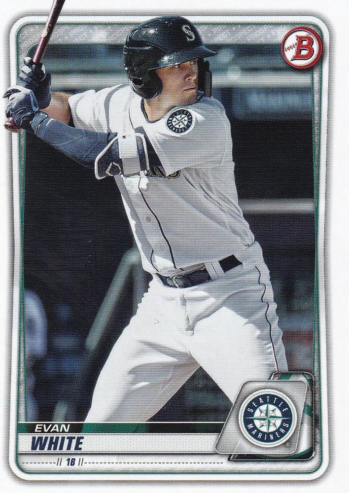 2020 Bowman Prospects Evan White BP-77 Seattle Mariners