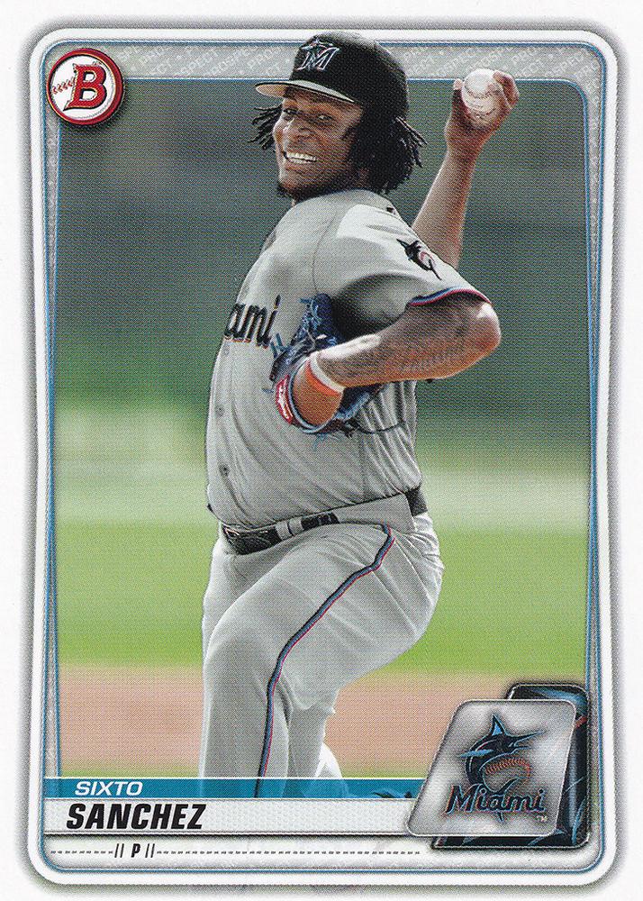 2020 Bowman Prospects Sixto Sanchez BP-79 Miami Marlins