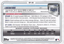 Load image into Gallery viewer, 2020 Bowman Prospects Matthew Liberatore BP-89 Tampa Bay Rays
