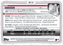 Load image into Gallery viewer, 2020 Bowman Prospects Ian Anderson BP-97 Atlanta Braves
