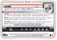 Load image into Gallery viewer, 2020 Bowman Prospects Marco Luciano BP-103 San Francisco Giants
