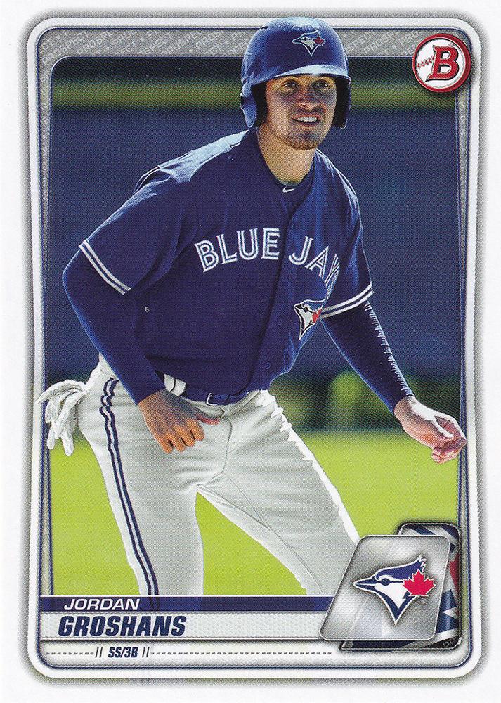 2020 Bowman Prospects Jordan Groshans BP-104 Toronto Blue Jays