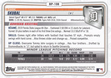 Load image into Gallery viewer, 2020 Bowman Prospects Tarik Skubal BP-108 Detroit Tigers
