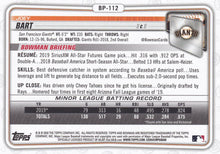 Load image into Gallery viewer, 2020 Bowman Prospects Joey Bart BP-112 San Francisco Giants
