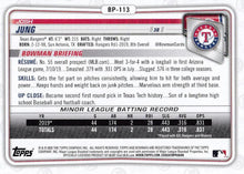 Load image into Gallery viewer, 2020 Bowman Prospects Josh Jung BP-113 Texas Rangers
