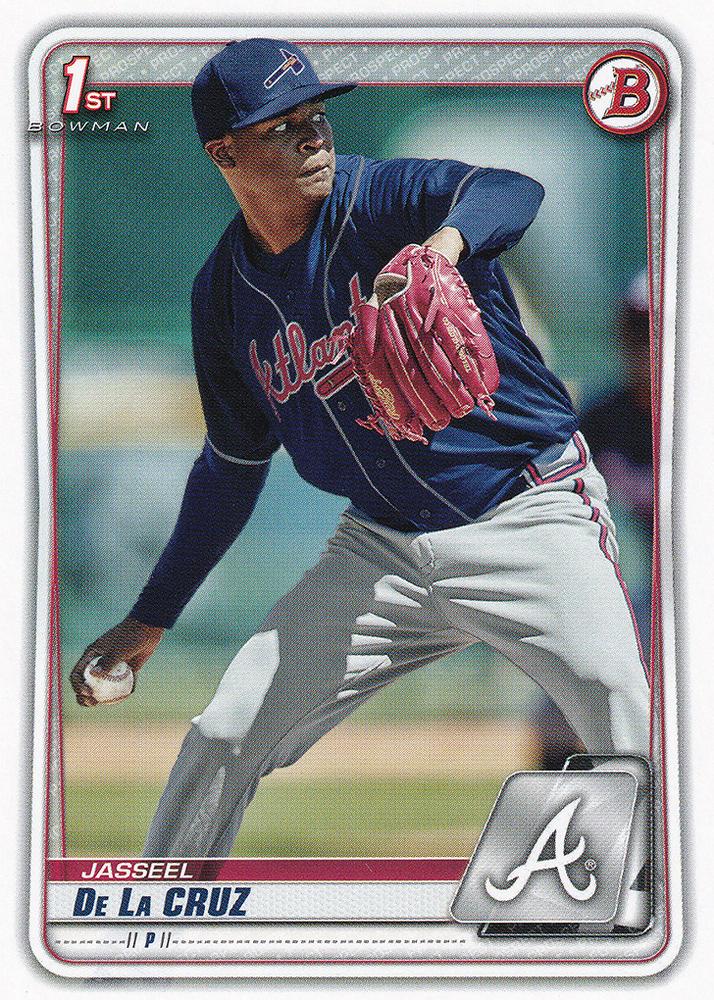 2020 Bowman Prospects Jasseel De La Cruz BP-115 Atlanta Braves