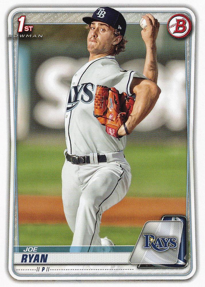 2020 Bowman Prospects Joe Ryan BP-117 Tampa Bay Rays