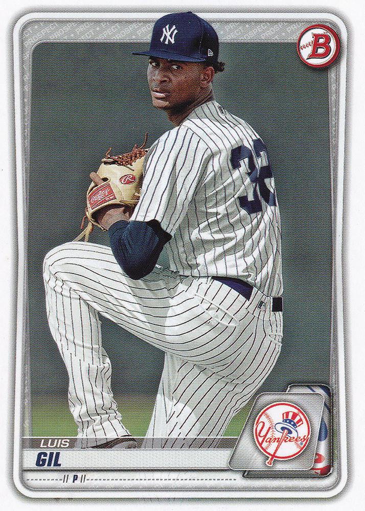 2020 Bowman Prospects Luis Gil BP-132 New York Yankees