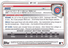 Load image into Gallery viewer, 2020 Bowman Bowman Prospects Camo Brennen Davis BP-141 Chicago Cubs
