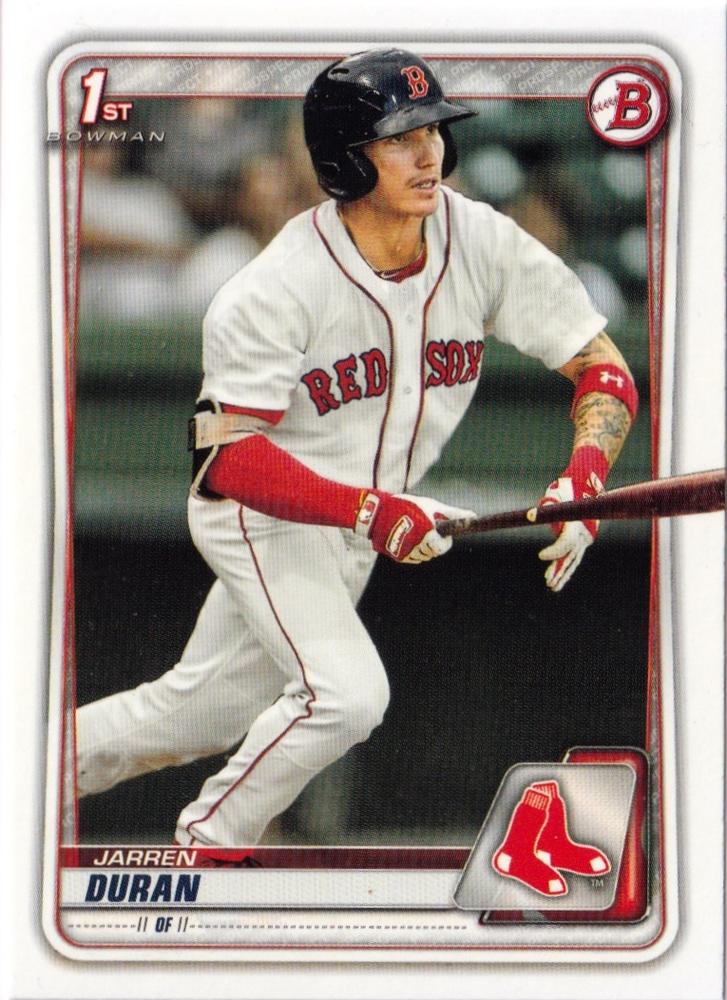 2020 Bowman Prospects Jarren Duran BP-144 Boston Red Sox