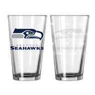 Seattle Seahawks 16oz Satin Etch Pint Glass