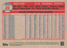 Load image into Gallery viewer, 2021 Topps Archives Robin Yount #20 Milwaukee Brewers
