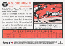 Load image into Gallery viewer, 2021 Topps Archives Jazz Chisholm Jr. #77 Miami Marlins
