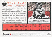 Load image into Gallery viewer, 2021 Topps Archives Jorge Soler #87 Atlanta Braves
