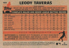 Load image into Gallery viewer, 2021 Topps Archives Leody Taveras #163 Texas Rangers
