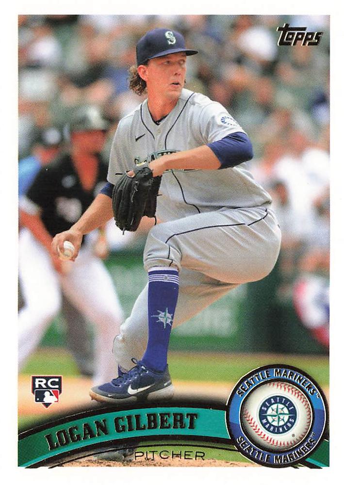 2021 Topps Archives Logan Gilbert RC #267 Seattle Mariners