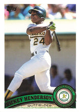 Load image into Gallery viewer, 2021 Topps Archives Rickey Henderson  #279 Oakland Athletics
