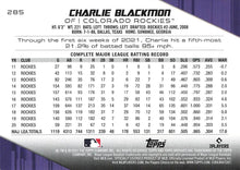 Load image into Gallery viewer, 2021 Topps Archives Charlie Blackmon  #285 Colorado Rockies
