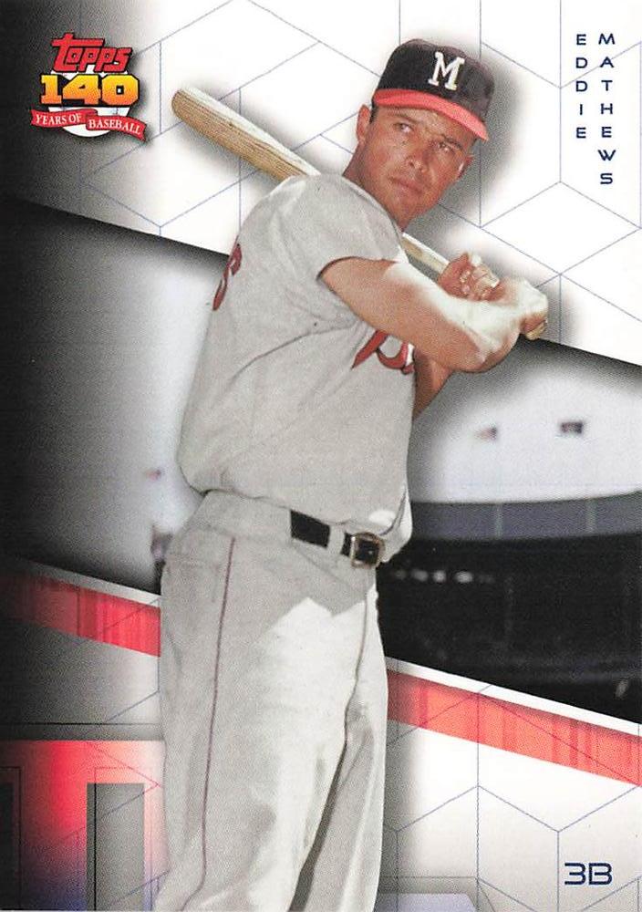 2021 Topps Archives Eddie Mathews  #296 Milwaukee Braves