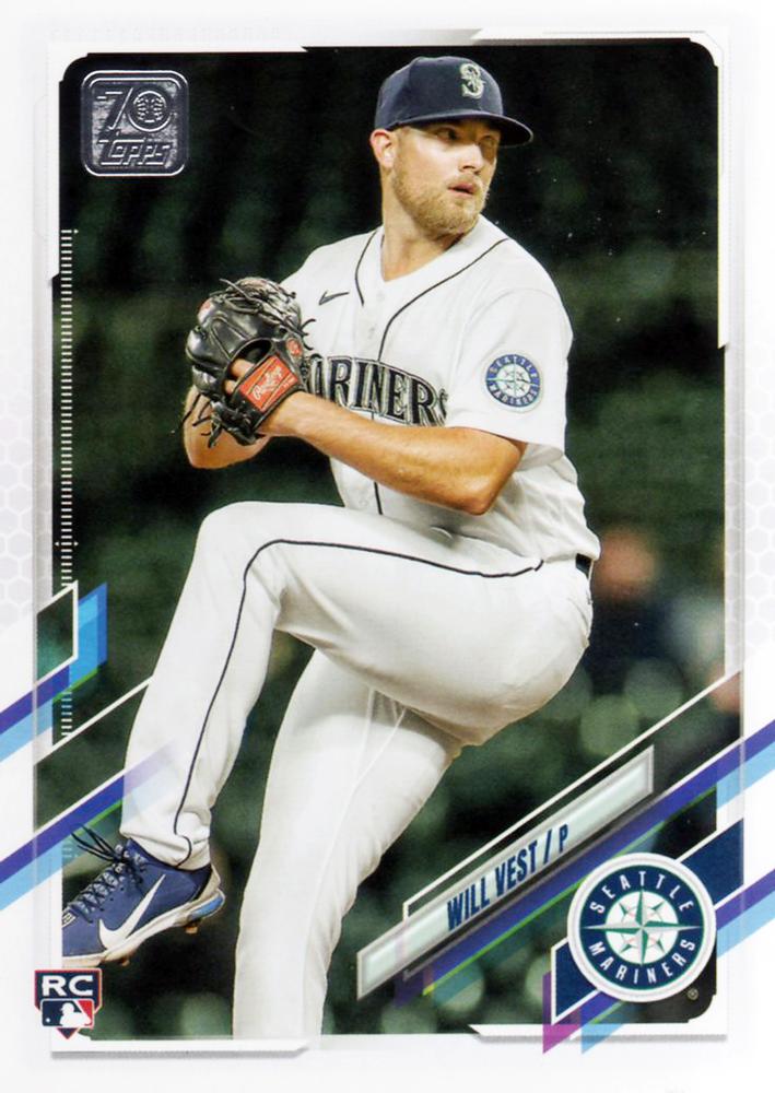 2021 Topps Update Will Vest Rookie US3 Seattle Mariners