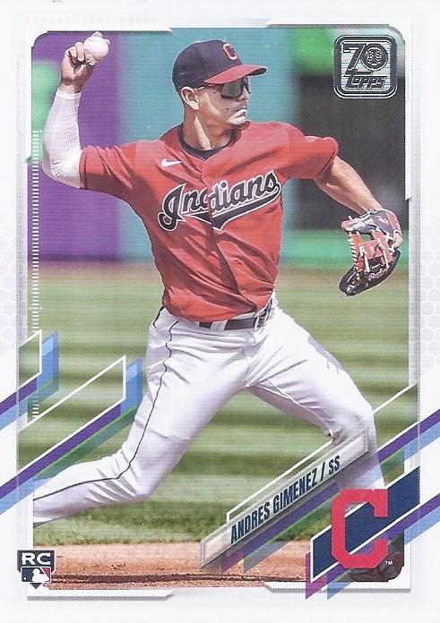 2021 Topps Update Andres Gimenez Rookie US65 Cleveland Indians
