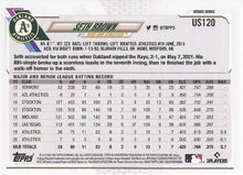 Load image into Gallery viewer, 2021 Topps Update Seth Brown  US120 Oakland Athletics
