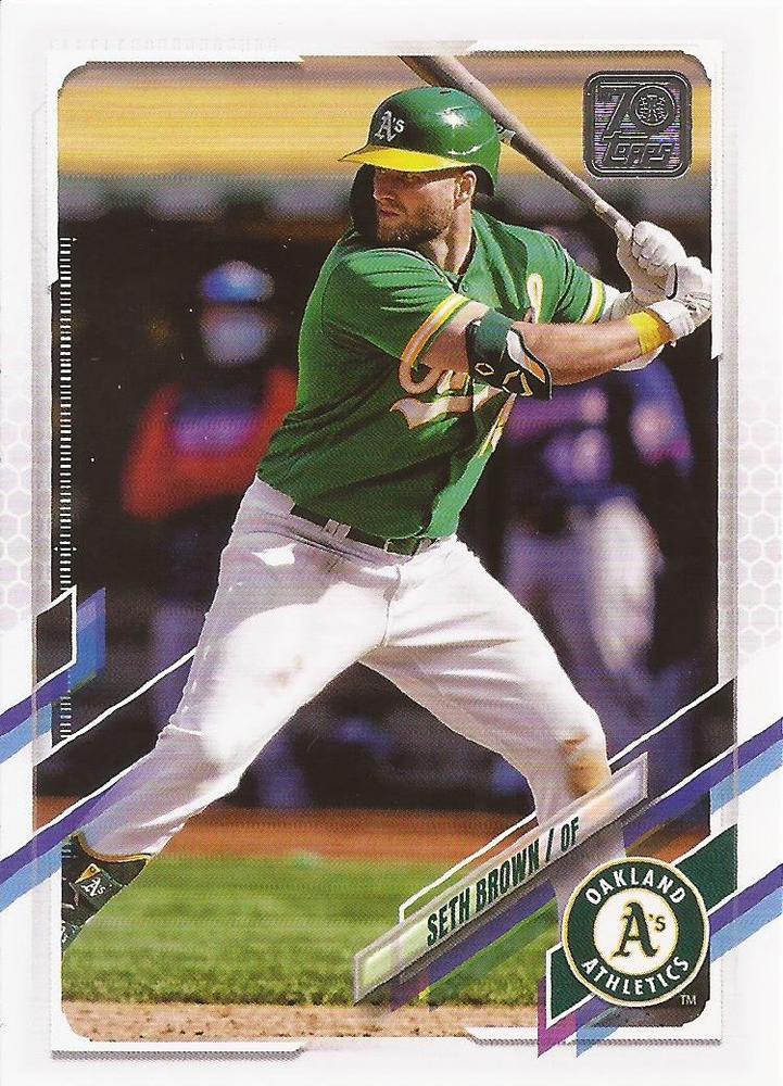 2021 Topps Update Seth Brown  US120 Oakland Athletics