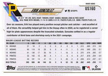 Load image into Gallery viewer, 2021 Topps Update Erik Gonzalez  US160 Pittsburgh Pirates
