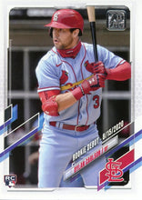 Load image into Gallery viewer, 2021 Topps Update Dylan Carlson Rookie Debut US197 St. Louis Cardinals
