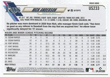 Load image into Gallery viewer, 2021 Topps Update Nick Anderson  US233 Tampa Bay Rays
