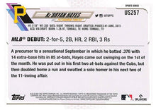 Load image into Gallery viewer, 2021 Topps Update Ke&#39;Bryan Hayes Rookie Debut US257 Pittsburgh Pirates
