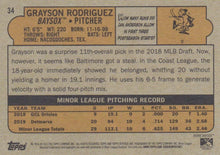 Load image into Gallery viewer, 2021 Topps Heritage Minor League Grayson Rodriguez #34 Bowie Baysox
