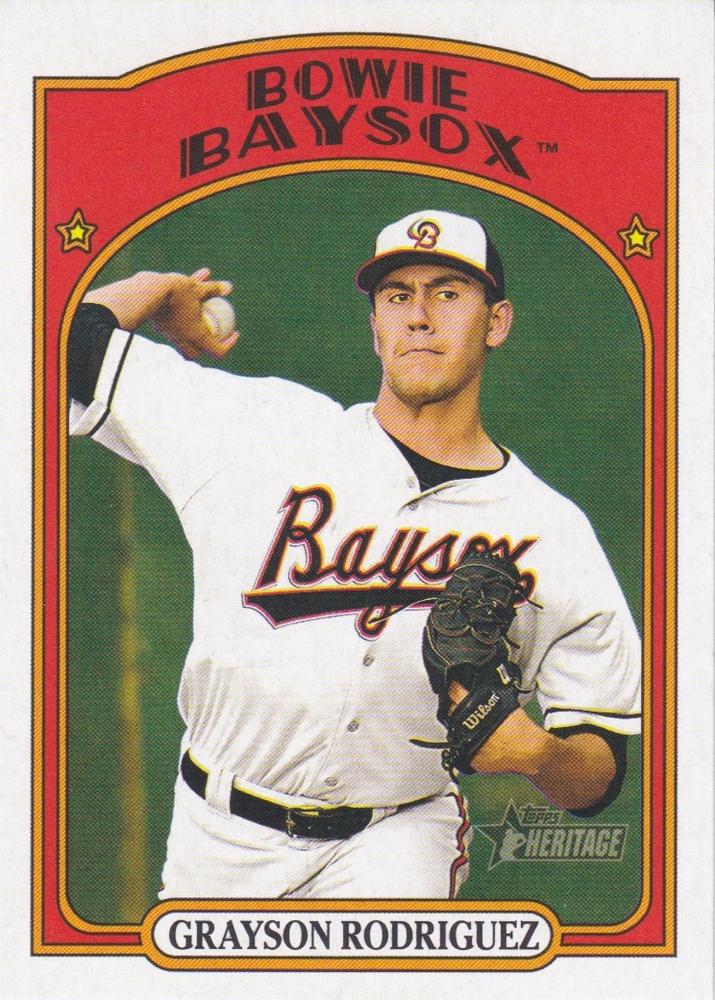 2021 Topps Heritage Minor League Grayson Rodriguez #34 Bowie Baysox