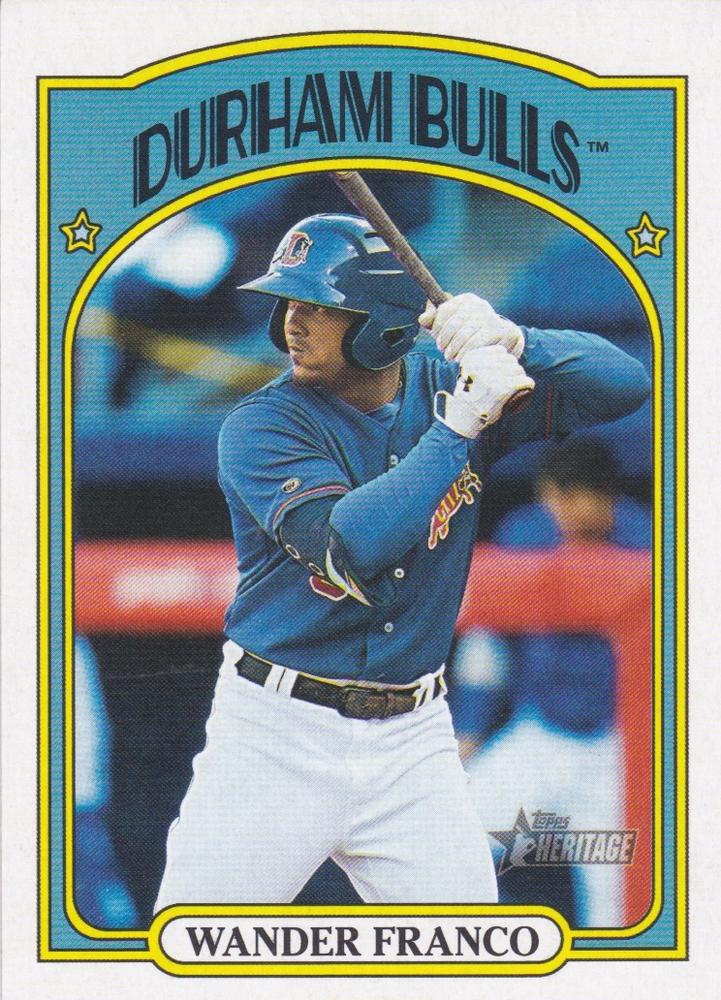 2021 Topps Heritage Minor League Wander Franco #38 Durham Bulls